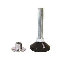 Threaded Fixed Base Leveling Glides w/ Rounded Nuts